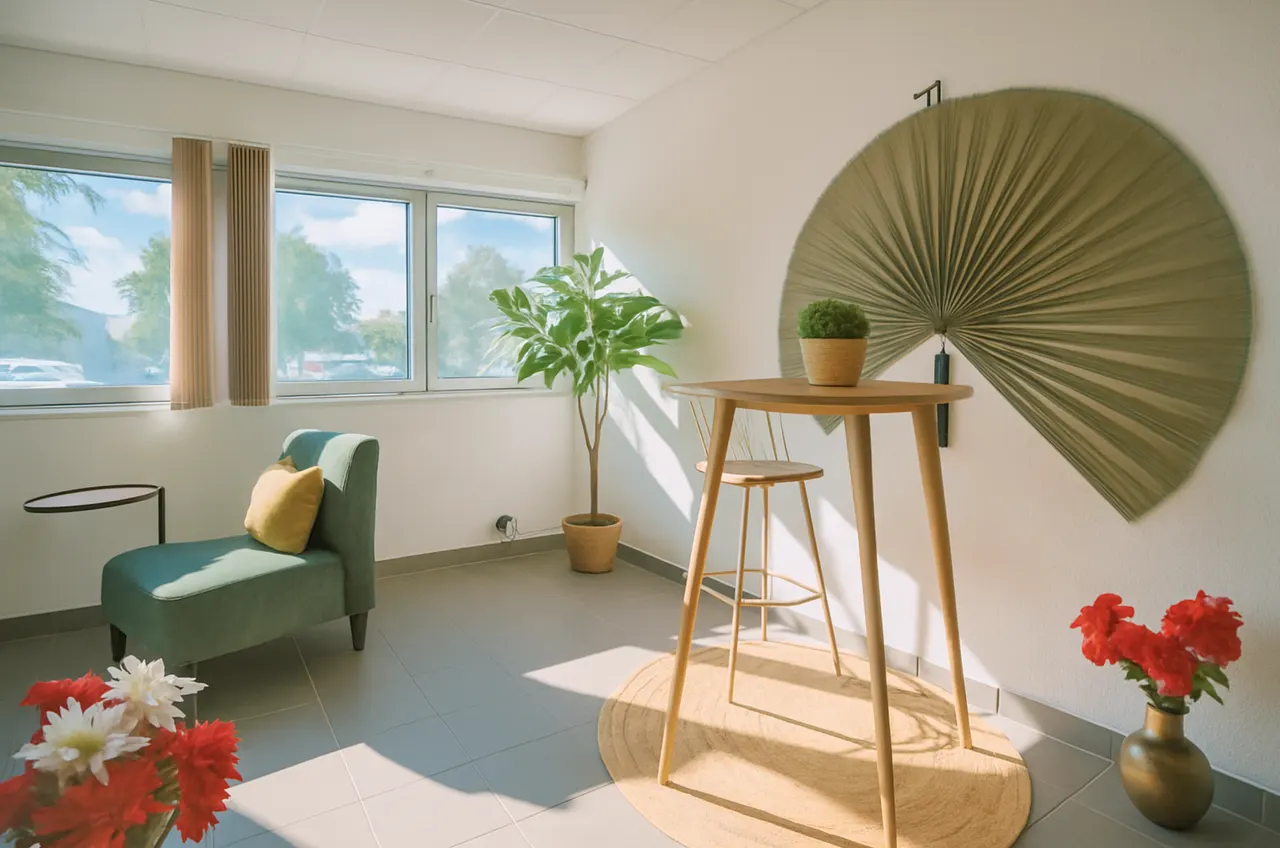 Salle de pause et espace convivial à Garosud, proche du restaurant et du coworking gratuit